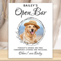 Pet Dog Wedding Open Bar Signature Drinks