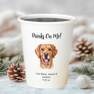 Pet Dog Wedding Paper Cups