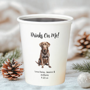 Pet Dog Wedding Paper Cups