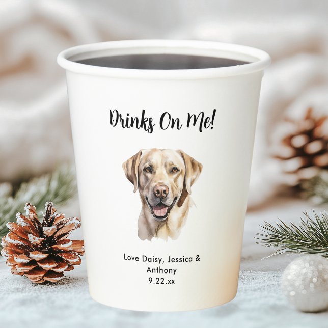 Pet Dog Wedding Paper Cups (Creator Uploaded)