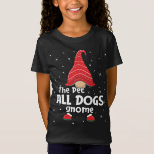 Pet Dogs Gnome Family Matching Christmas Funny Paj T-Shirt
