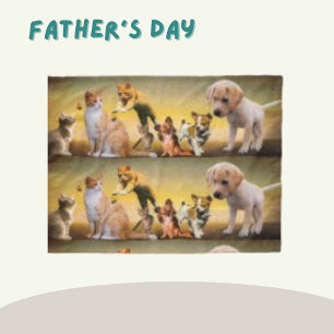 Pet Dogs Pattern Cute Varieties Puppy Cats Fleece Blanket