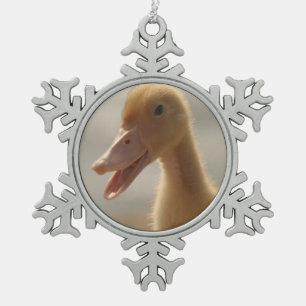 Pet Duck Snowflake Ornament