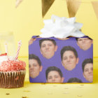 Pet Face Photo Violet Purple Gift Wrapping Paper