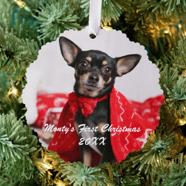Pet First Christmas Tree Decoration Card (Insitu (Tree))
