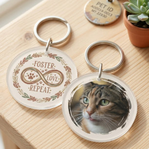 Pet Foster Love Repeat Infinity Wreath Key Ring