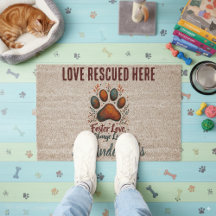 Pet Foster Paw Print Welcome Mat