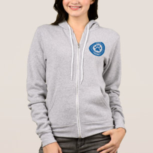 Pet Friendly Bestie Westie Drawn Paw - Blue  Hoodie