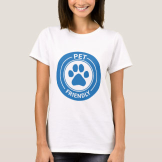 Pet Friendly Bestie Westie Drawn Paw - Blue  T-Shirt