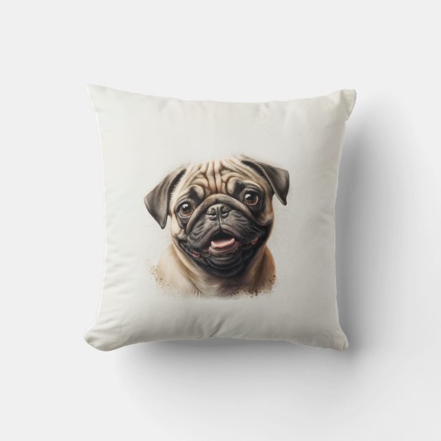 Pet Friends Dog Dad Cat Mum Gift BFF Besties Photo Cushion (Front)