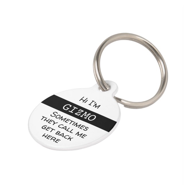 Pet Funny, Customise Tag (Side)