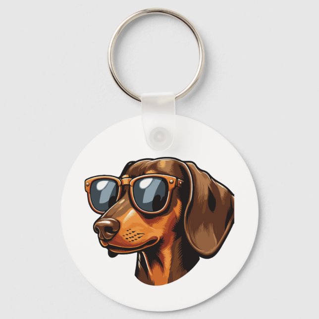 pet gift idea for dock owners key ring (Front)