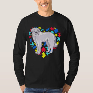 Pet Great Pyrenees Autism Awareness Month For Dog  T-Shirt