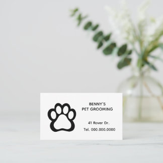 Pet Groomer Business Card