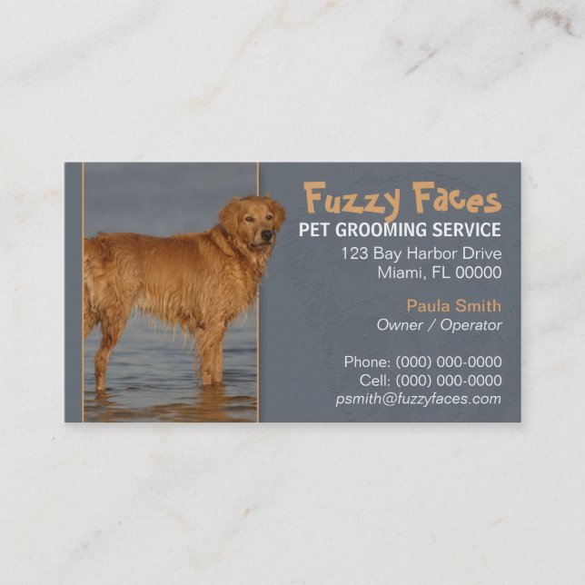 Pet Groomer Busness Card (Front)