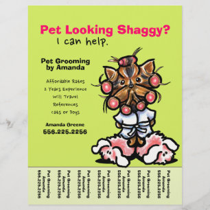 Pet Groomer Dog Grooming Personalised Tear Sheet