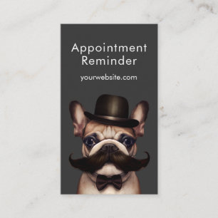 Pet Groomer Fun French Bulldog Appointment Card