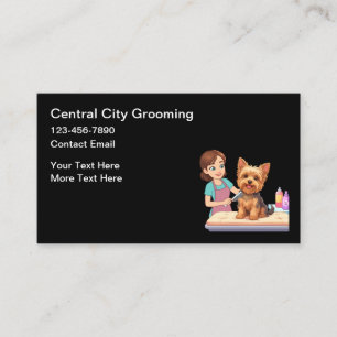 Pet Groomer Simple Business Cards