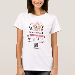 Pet Groomer T Shirt Custom Dog Grooming Business