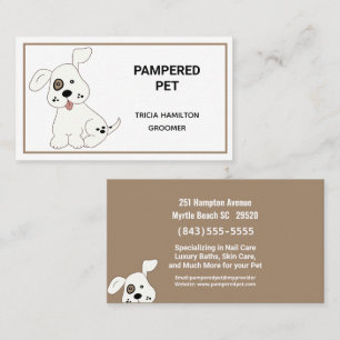 Pet Groomer/ Vet Business Card
