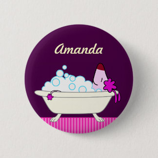 Pet Groomer's Dog Bath 6 Cm Round Badge