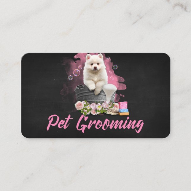 Pet Grooming Business Card (Front)