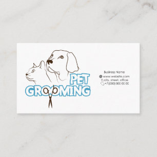 Pet grooming business card