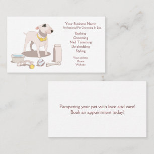 Pet Grooming Business Card 