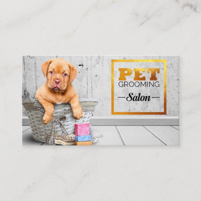 Pet Grooming Business Card (Front)