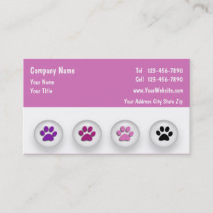 Pet Grooming Business Cards