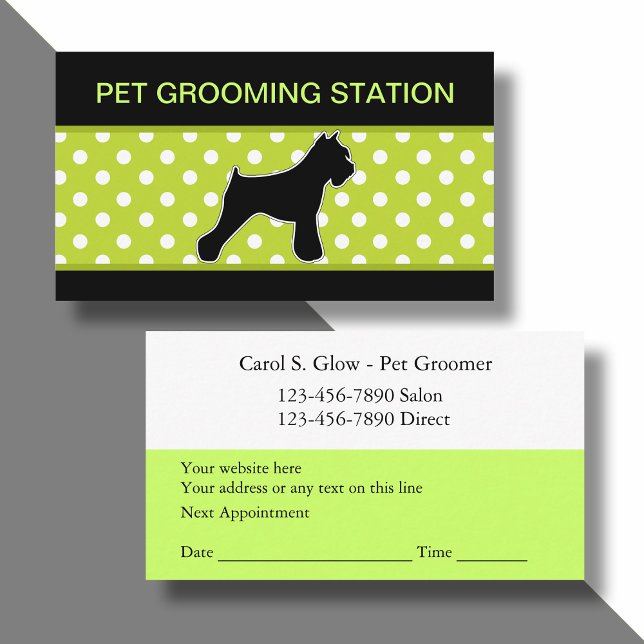Pet Grooming Business Cards (Creator Uploaded)