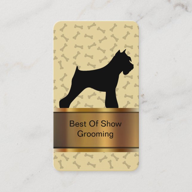 Pet Grooming Business Cards (Front)