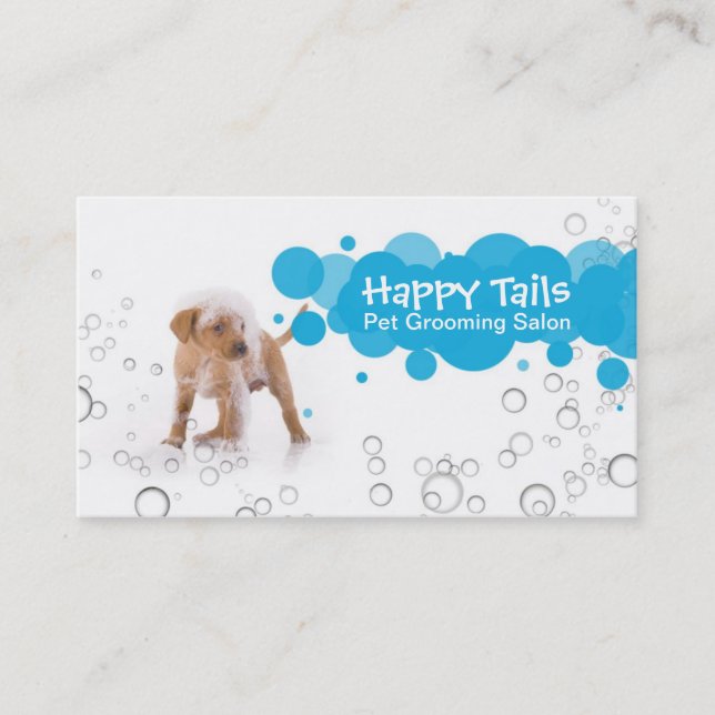 Pet Grooming Business Hall card (Front)