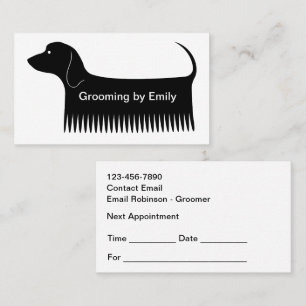 Pet Grooming Cute Appointment Cards