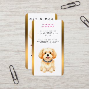 Pet Grooming Personalised Luxury Trendy Collection Business Card