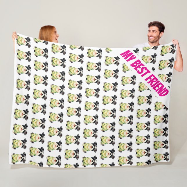 Pet Grooming Personalized Luxury Trendy Collection Fleece Blanket (In Situ)