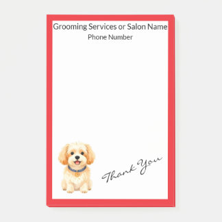 Pet Grooming Personalized Luxury Trendy Collection Post-it Notes