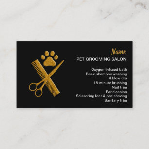 Pet grooming Salon Business Card