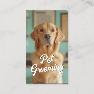 Pet Grooming Salon Care Boutique Labrador Portrait Business Card