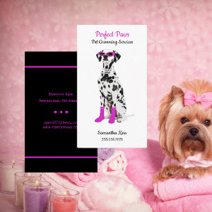 Pet Grooming Services, Dogs, Business Card