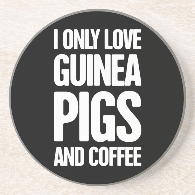 Pet Guinea Pig Guinea Pig Owner Coaster (Front)