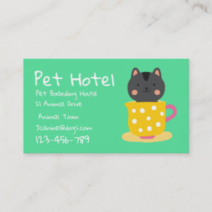 Pet Hotel boarding kennel professional Business Card