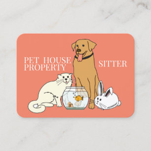Pet House Sitter - Business Card