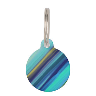 Pet ID Tag Deep Blue Ocean Shades of Blue