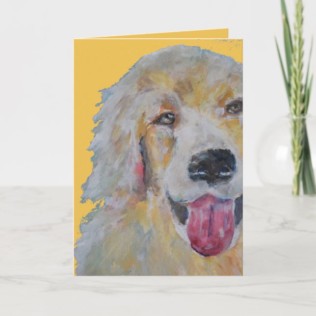 Pet loss | Dog | sympathy card Golden Retreiver (Front)