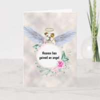Pet loss English bulldog dog angel wings poem