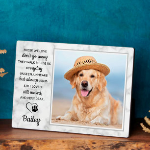 Pet Loss Gift Sympathy Quote Photo Pet Memorial Plaque