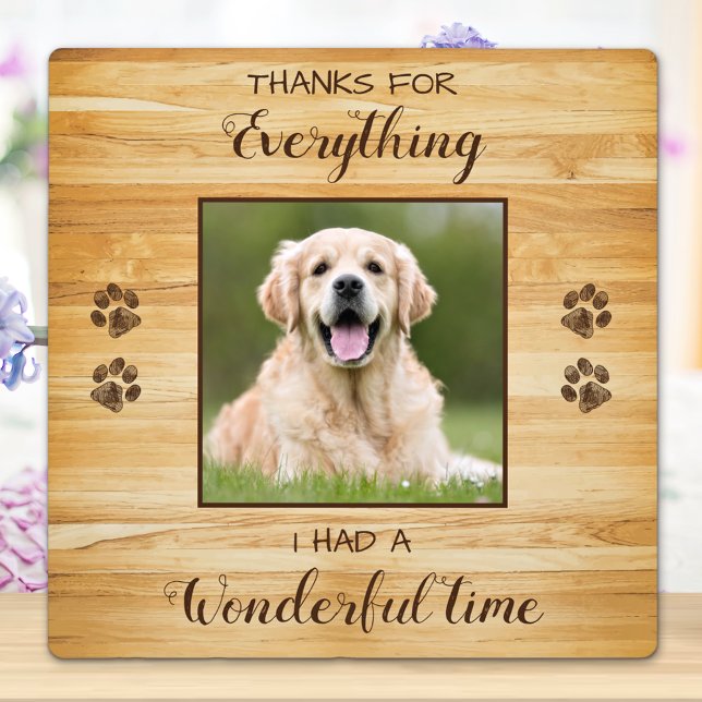 Pet Loss Keepsake Personalised Dog Memorial Photo Plaque (Creator Uploaded)