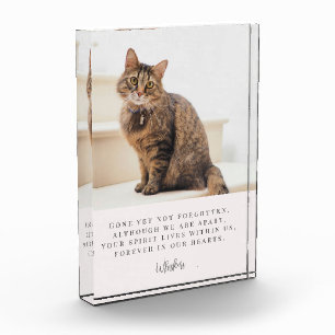 Pet Loss Memorial Keepsake Photo Block