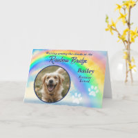 Pet Loss Rainbow Bridge Photo Sympathy